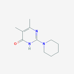molecular formula C11H17N3O B3726676 5,6-dimethyl-2-(1-piperidinyl)-4(3H)-pyrimidinone 