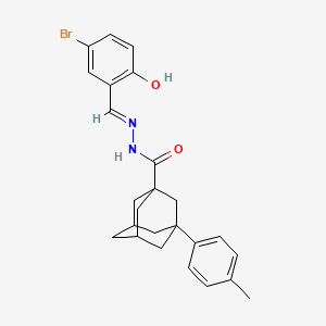 molecular formula C25H27BrN2O2 B3726727 N'-(5-bromo-2-hydroxybenzylidene)-3-(4-methylphenyl)-1-adamantanecarbohydrazide 