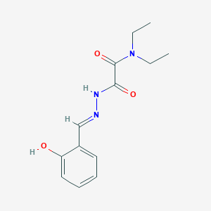 molecular formula C13H17N3O3 B3726754 N,N-diethyl-2-[2-(2-hydroxybenzylidene)hydrazino]-2-oxoacetamide 