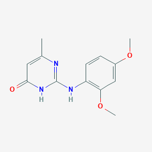 molecular formula C13H15N3O3 B3726807 2-[(2,4-dimethoxyphenyl)amino]-6-methyl-4(3H)-pyrimidinone 