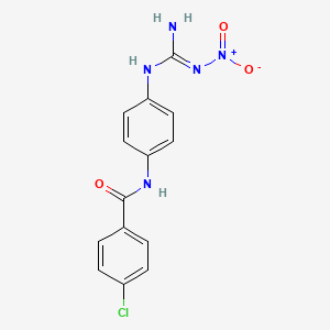 molecular formula C14H12ClN5O3 B3726906 N-(4-{[amino(nitroimino)methyl]amino}phenyl)-4-chlorobenzamide 