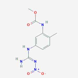 molecular formula C10H13N5O4 B3726945 methyl (5-{[amino(nitroimino)methyl]amino}-2-methylphenyl)carbamate 