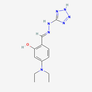 molecular formula C12H17N7O B3726966 4-(diethylamino)-2-hydroxybenzaldehyde 1H-tetrazol-5-ylhydrazone 