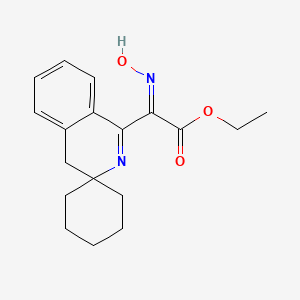 molecular formula C18H22N2O3 B3726987 ethyl (hydroxyimino)(4'H-spiro[cyclohexane-1,3'-isoquinolin]-1'-yl)acetate 