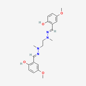 molecular formula C20H26N4O4 B3726998 2-hydroxy-5-methoxybenzaldehyde 1,2-ethanediyl(methylhydrazone) 
