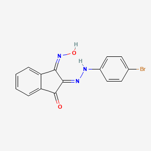 molecular formula C15H10BrN3O2 B3727007 1H-indene-1,2,3-trione 2-[(4-bromophenyl)hydrazone] 1-oxime 