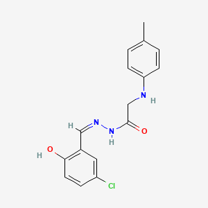 molecular formula C16H16ClN3O2 B3727045 N'-(5-chloro-2-hydroxybenzylidene)-2-[(4-methylphenyl)amino]acetohydrazide 