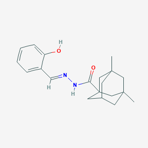 molecular formula C20H26N2O2 B3727047 N'-(2-hydroxybenzylidene)-3,5-dimethyl-1-adamantanecarbohydrazide 