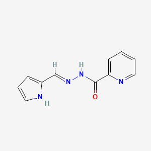 molecular formula C11H10N4O B3727060 N'-(1H-pyrrol-2-ylmethylene)-2-pyridinecarbohydrazide 