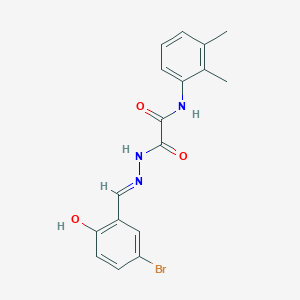 molecular formula C17H16BrN3O3 B3727082 2-[2-(5-bromo-2-hydroxybenzylidene)hydrazino]-N-(2,3-dimethylphenyl)-2-oxoacetamide 