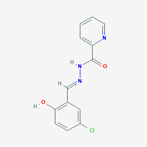 molecular formula C13H10ClN3O2 B3727086 N'-(5-chloro-2-hydroxybenzylidene)-2-pyridinecarbohydrazide 