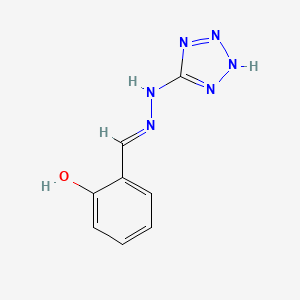 molecular formula C8H8N6O B3727146 2-hydroxybenzaldehyde 1H-tetrazol-5-ylhydrazone 