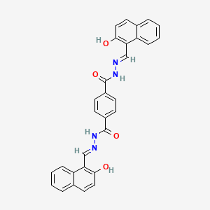 molecular formula C30H22N4O4 B3727189 N'~1~,N'~4~-bis[(2-hydroxy-1-naphthyl)methylene]terephthalohydrazide 