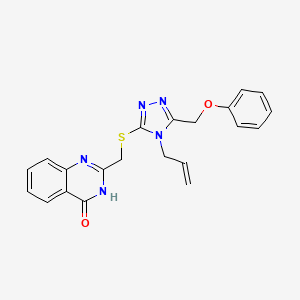 2-({[4-allyl-5-(phenoxymethyl)-4H-1,2,4-triazol-3-yl]thio}methyl)-4(3H)-quinazolinone