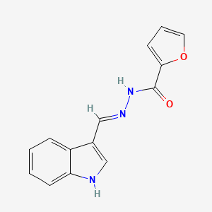 molecular formula C14H11N3O2 B3727309 N'-(1H-indol-3-ylmethylene)-2-furohydrazide 