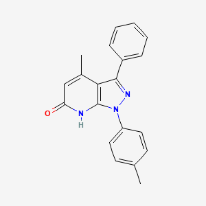 molecular formula C20H17N3O B3727381 4-methyl-1-(4-methylphenyl)-3-phenyl-1,7-dihydro-6H-pyrazolo[3,4-b]pyridin-6-one 
