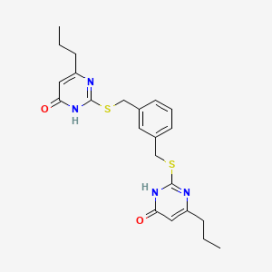molecular formula C22H26N4O2S2 B3727458 2,2'-[1,3-phenylenebis(methylenethio)]bis(6-propyl-4(3H)-pyrimidinone) 