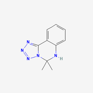 molecular formula C10H11N5 B3727539 5,5-dimethyl-5,6-dihydrotetrazolo[1,5-c]quinazoline 