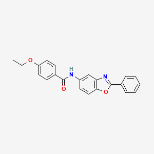 molecular formula C22H18N2O3 B3727573 4-ethoxy-N-(2-phenyl-1,3-benzoxazol-5-yl)benzamide 