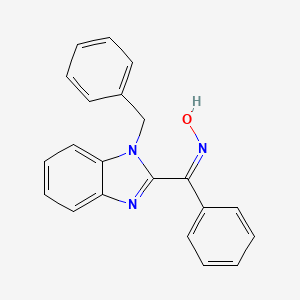 molecular formula C21H17N3O B3727601 (1-benzyl-1H-benzimidazol-2-yl)(phenyl)methanone oxime 