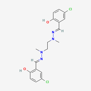molecular formula C18H20Cl2N4O2 B3727649 5-chloro-2-hydroxybenzaldehyde 1,2-ethanediyl(methylhydrazone) 