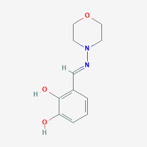 molecular formula C11H14N2O3 B3727723 3-[(morpholin-4-ylimino)methyl]benzene-1,2-diol 