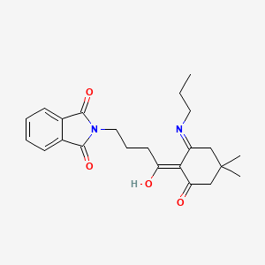 molecular formula C23H28N2O4 B3727751 2-{4-[4,4-dimethyl-6-oxo-2-(propylamino)cyclohex-1-en-1-yl]-4-oxobutyl}-1H-isoindole-1,3(2H)-dione 