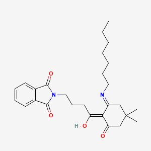 2-{4-[2-(heptylamino)-4,4-dimethyl-6-oxocyclohex-1-en-1-yl]-4-oxobutyl}-1H-isoindole-1,3(2H)-dione