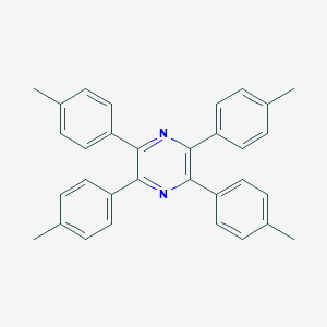 molecular formula C32H28N2 B372781 2,3,5,6-Tetrakis(4-methylphenyl)pyrazine 
