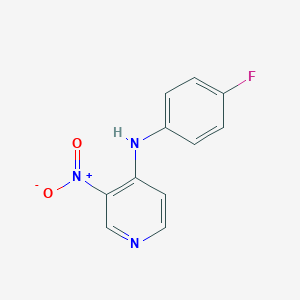 molecular formula C11H8FN3O2 B372782 (4-Fluoro-phenyl)-(3-nitro-pyridin-4-yl)-amine CAS No. 14251-89-9