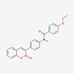 4-ethoxy-N-[4-(2-oxo-2H-chromen-3-yl)phenyl]benzamide