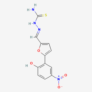 molecular formula C12H10N4O4S B3727900 5-(2-hydroxy-5-nitrophenyl)-2-furaldehyde thiosemicarbazone 