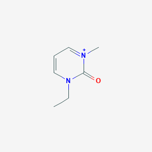 molecular formula C7H11N2O+ B372804 3-Ethyl-1-methyl-2-oxo-1,2-dihydropyrimidin-3-ium 