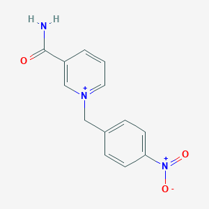 molecular formula C13H12N3O3+ B372807 1-(4-Nitrobenzyl)-3-carbamoylpyridinium 