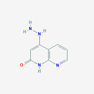 molecular formula C8H8N4O B372809 4-Hydrazino[1,8]naphthyridin-2-ol CAS No. 59514-94-2