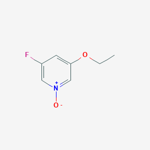 molecular formula C7H8FNO2 B372811 3-Ethoxy-5-fluoropyridine 1-oxide 