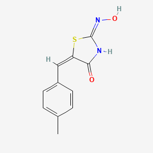 molecular formula C11H10N2O2S B3728120 5-(4-methylbenzylidene)-1,3-thiazolidine-2,4-dione 2-oxime 