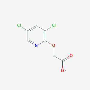 molecular formula C7H4Cl2NO3- B372814 [(3,5-Dichloropyridin-2-yl)oxy]acetate 