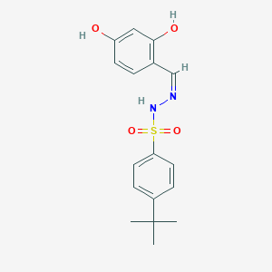 molecular formula C17H20N2O4S B3728167 4-tert-butyl-N'-(2,4-dihydroxybenzylidene)benzenesulfonohydrazide 