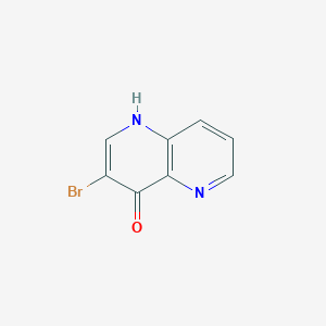 molecular formula C8H5BrN2O B372818 3-Bromo[1,5]naphthyridin-4-ol 