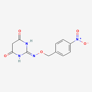 molecular formula C11H10N4O5 B3728188 2,4,6(1H,3H,5H)-pyrimidinetrione 2-[O-(4-nitrobenzyl)oxime] 