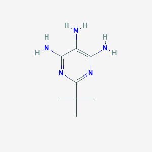 molecular formula C8H15N5 B372820 2-Tert-butylpyrimidine-4,5,6-triamine 