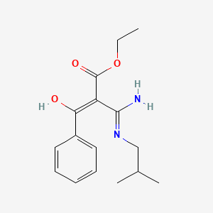 molecular formula C16H22N2O3 B3728302 ethyl 3-amino-2-benzoyl-3-(isobutylamino)acrylate 