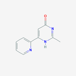 molecular formula C10H9N3O B372837 2-methyl-6-pyridin-2-yl-3H-pyrimidin-4-one CAS No. 90946-09-1