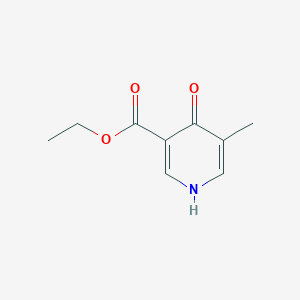 molecular formula C9H11NO3 B372840 Ethyl 5-methyl-4-oxo-1,4-dihydropyridine-3-carboxylate CAS No. 72676-90-5