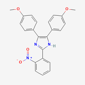 molecular formula C23H19N3O4 B3728442 4,5-bis(4-methoxyphenyl)-2-(2-nitrophenyl)-1H-imidazole 