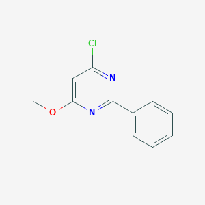molecular formula C11H9ClN2O B372846 4-Chloro-6-methoxy-2-phenylpyrimidine CAS No. 4319-72-6