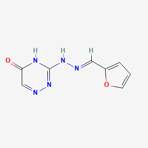 molecular formula C8H7N5O2 B3728472 2-furaldehyde (5-oxo-4,5-dihydro-1,2,4-triazin-3-yl)hydrazone 