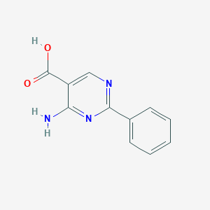 molecular formula C11H9N3O2 B372850 4-Amino-2-phenylpyrimidine-5-carboxylic acid CAS No. 310408-70-9