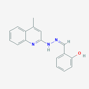molecular formula C17H15N3O B3728523 2-hydroxybenzaldehyde (4-methyl-2-quinolinyl)hydrazone 